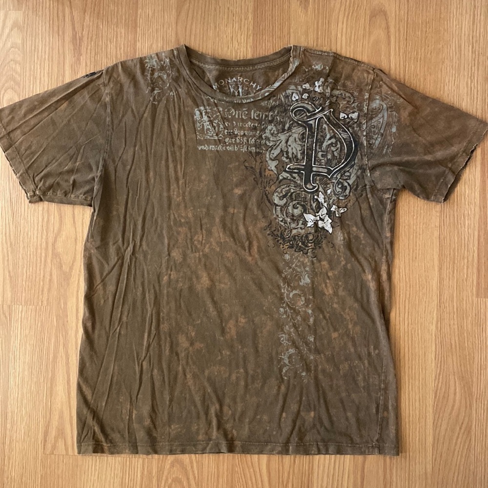 ❤️ Monarchy Los Angeles Distressed Tee Graphic Size XL